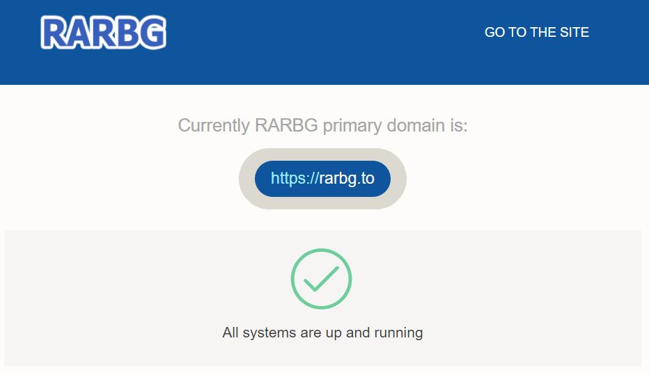 The link actually goes to rarGB.to all aboard rarbg