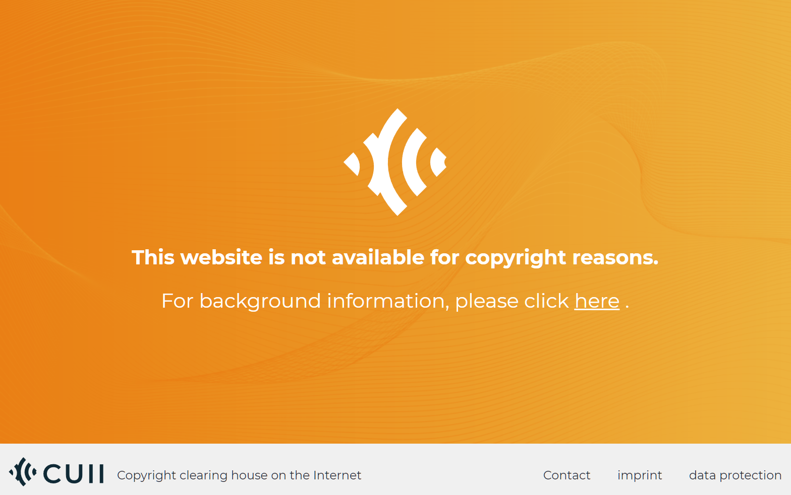 website not available